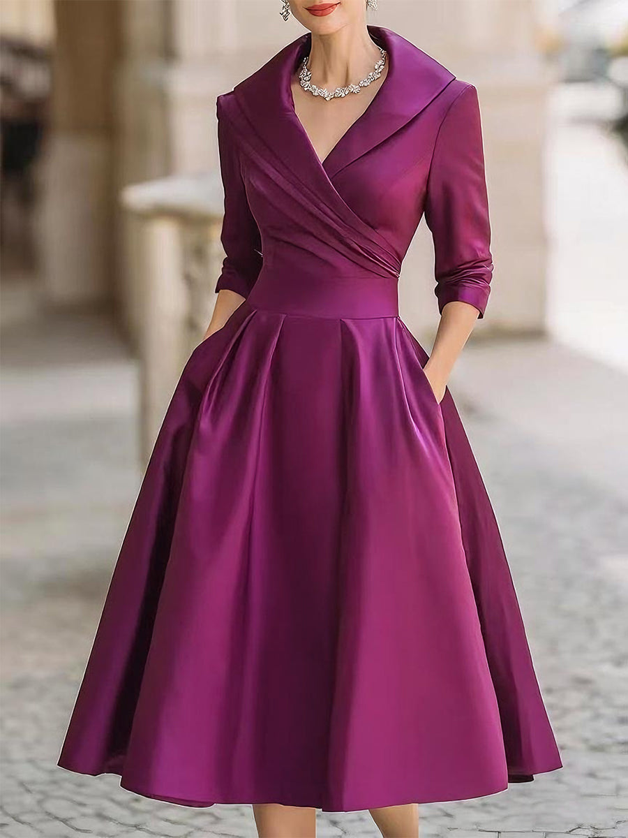 Klaudyna | Rochie midi elegantă