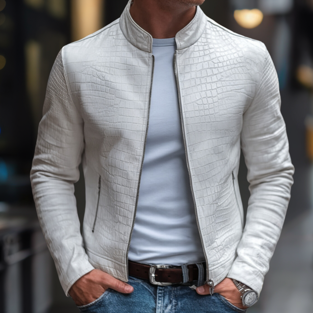 Maximus - Jachetă de lux din piele de șarpe