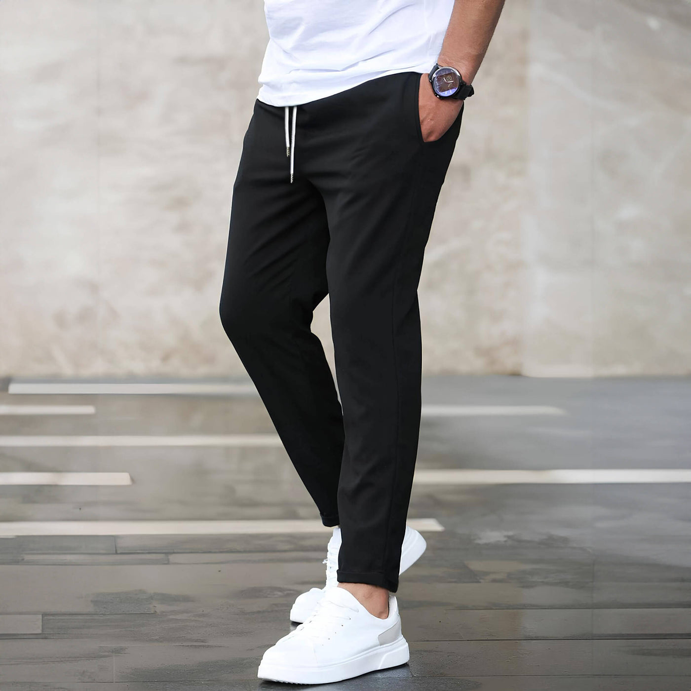 Lorenzo | Pantaloni Eleganți Stretch