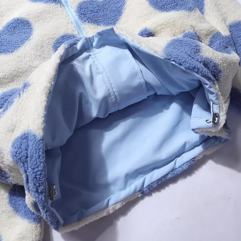 Katharina | Jachetă reversibilă cu inimioare